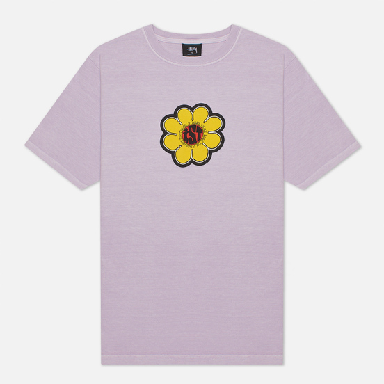 Женская футболка Stussy Ist Daisy Pigment Dyed Lavender