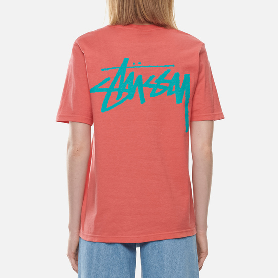 Женская футболка Stussy Classic Stock Pale Red