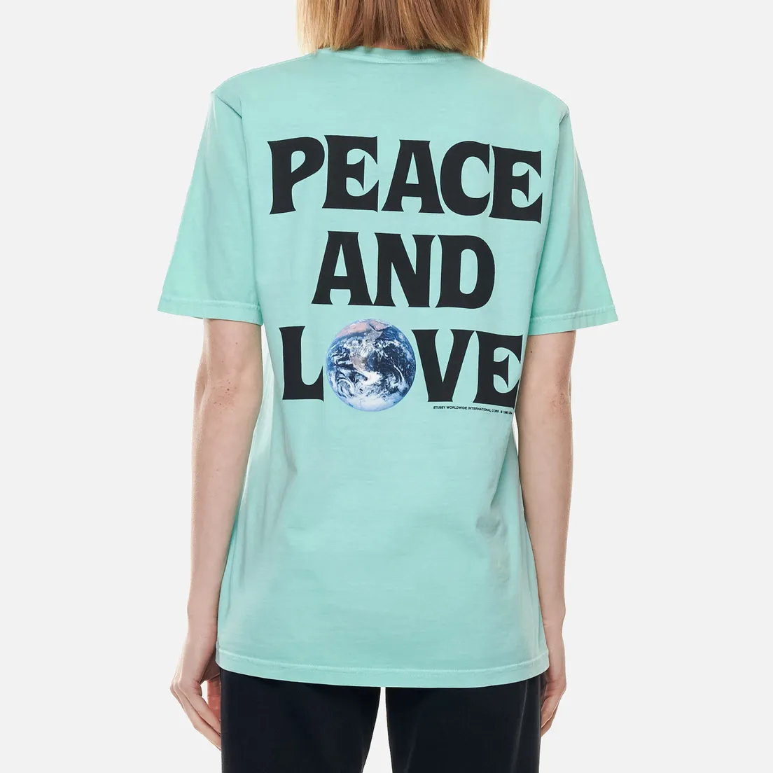 Stussy Женская футболка Peace And Love Pigment Dyed