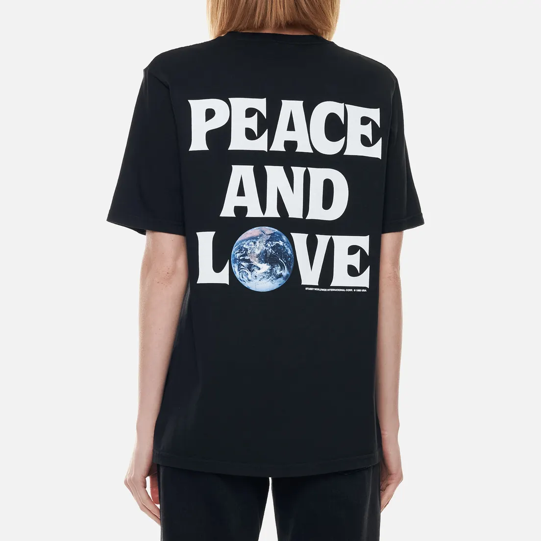 Stussy Женская футболка Peace And Love Pigment Dyed
