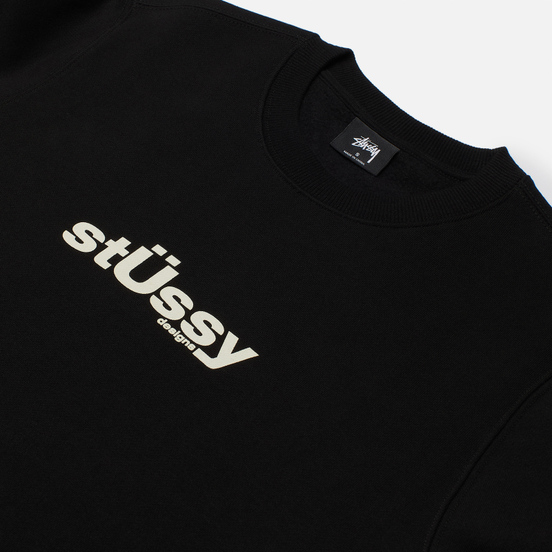 Женская толстовка Stussy Big U Crew Black