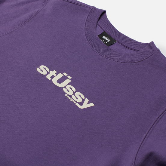 Женская толстовка Stussy Big U Crew Purple