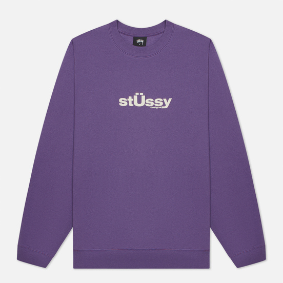 Женская толстовка Stussy Big U Crew Purple