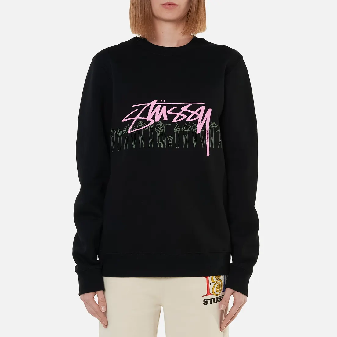 Stussy Женская толстовка People Stripe Crew