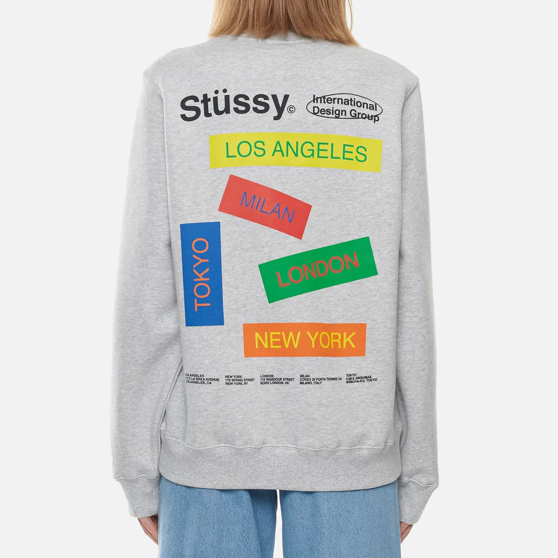 Stussy Женская толстовка City Banners Crew