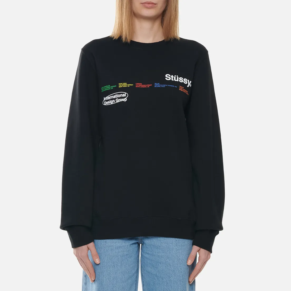 Stussy Женская толстовка City Banners Crew
