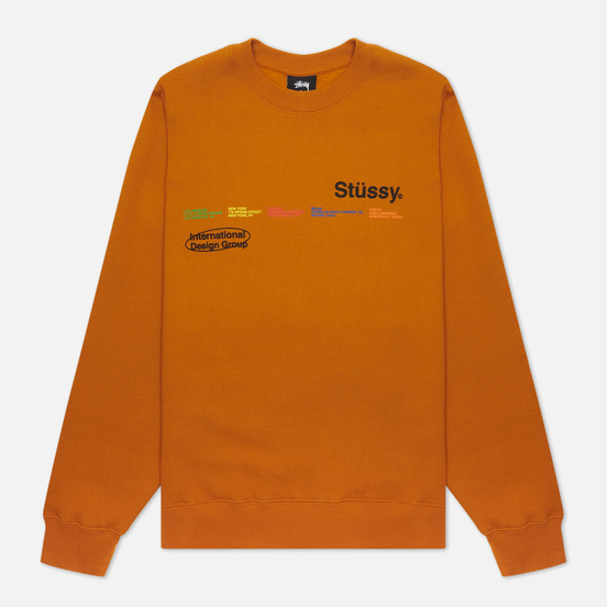 Женская толстовка Stussy City Banners Crew Caramel