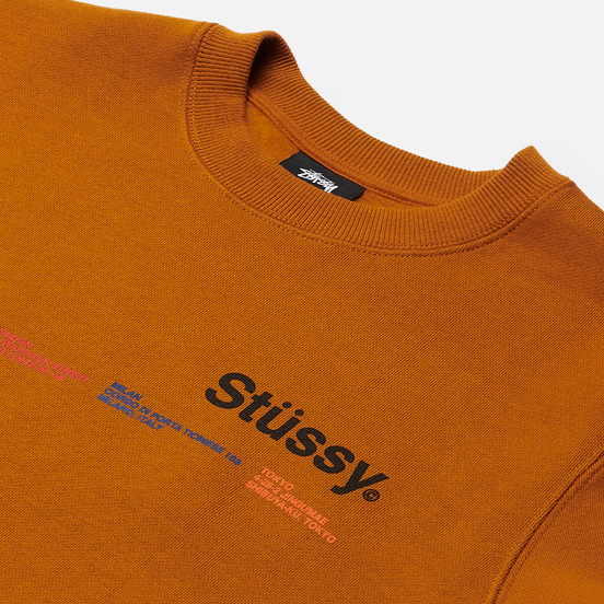 Женская толстовка Stussy City Banners Crew Caramel