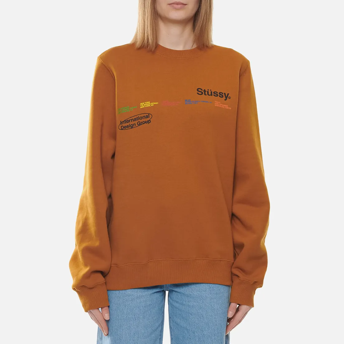 Stussy Женская толстовка City Banners Crew