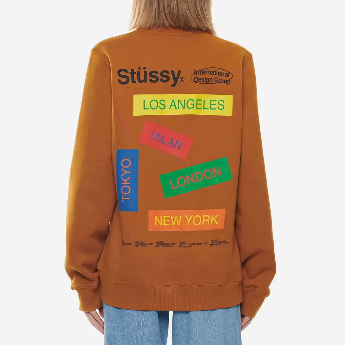 Stussy Женская толстовка City Banners Crew