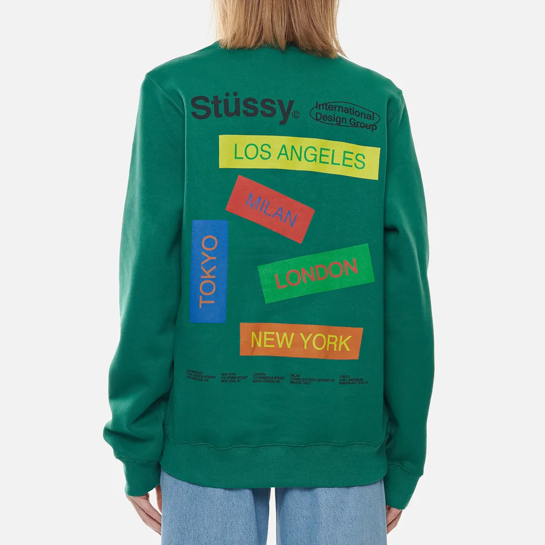 Stussy Женская толстовка City Banners Crew