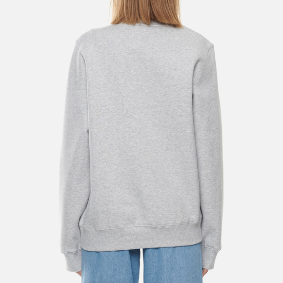 Женская толстовка Stussy Stock Logo Crew Ash Heather