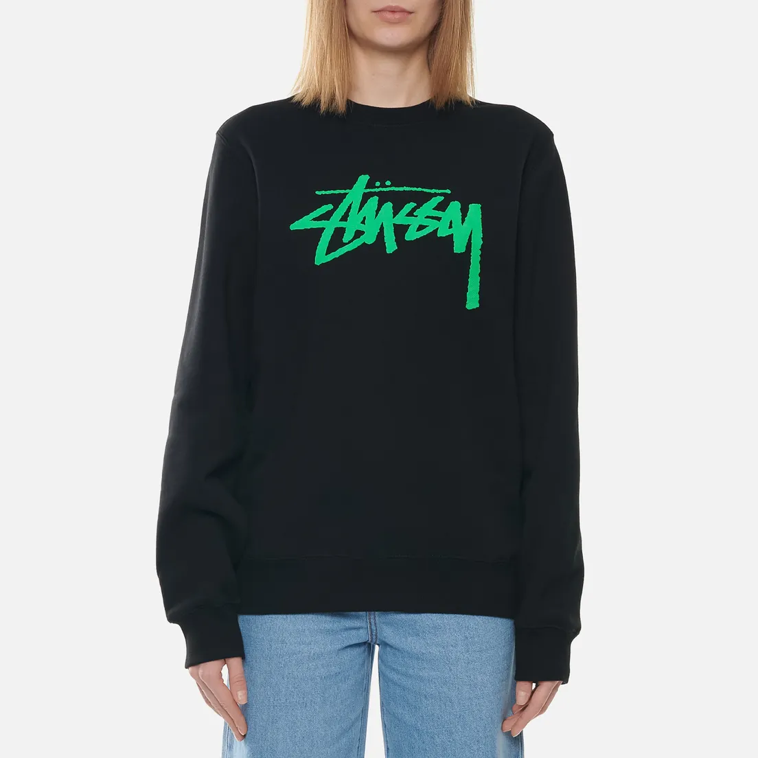 Stussy Женская толстовка Stock Logo Crew