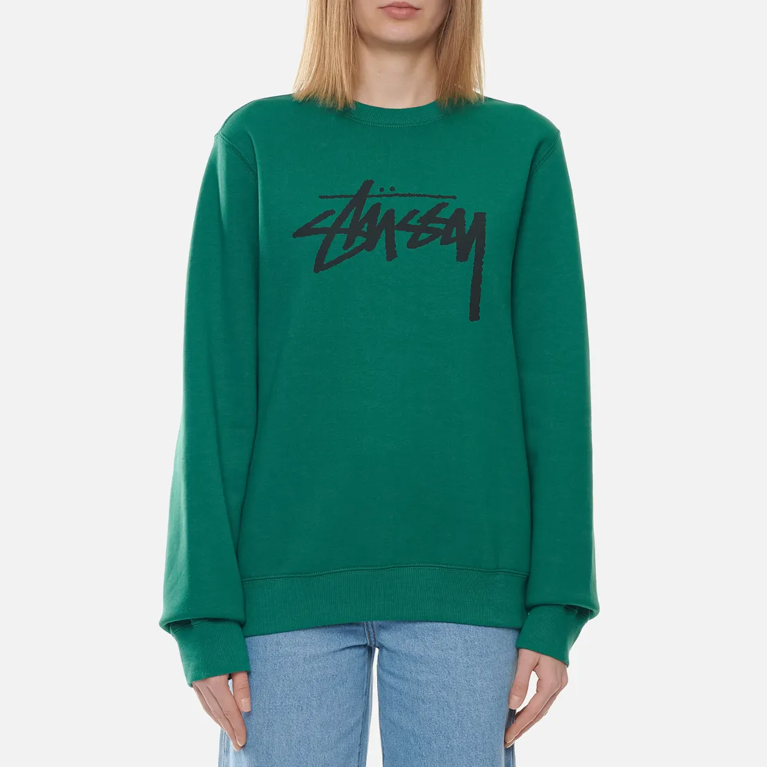 Stussy Женская толстовка Stock Logo Crew