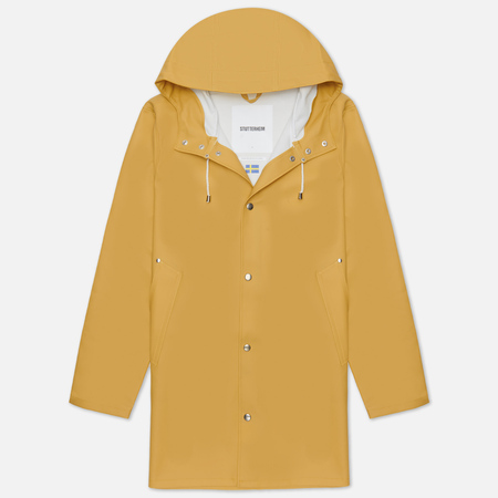фото Мужская куртка дождевик stutterheim stockholm, цвет жёлтый, размер xs