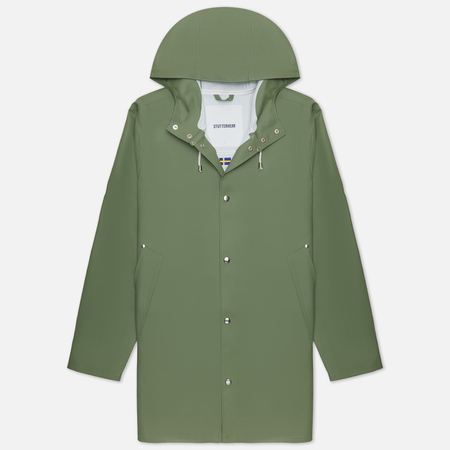 Мужская куртка дождевик Stutterheim Stockholm, цвет зелёный, размер XXL