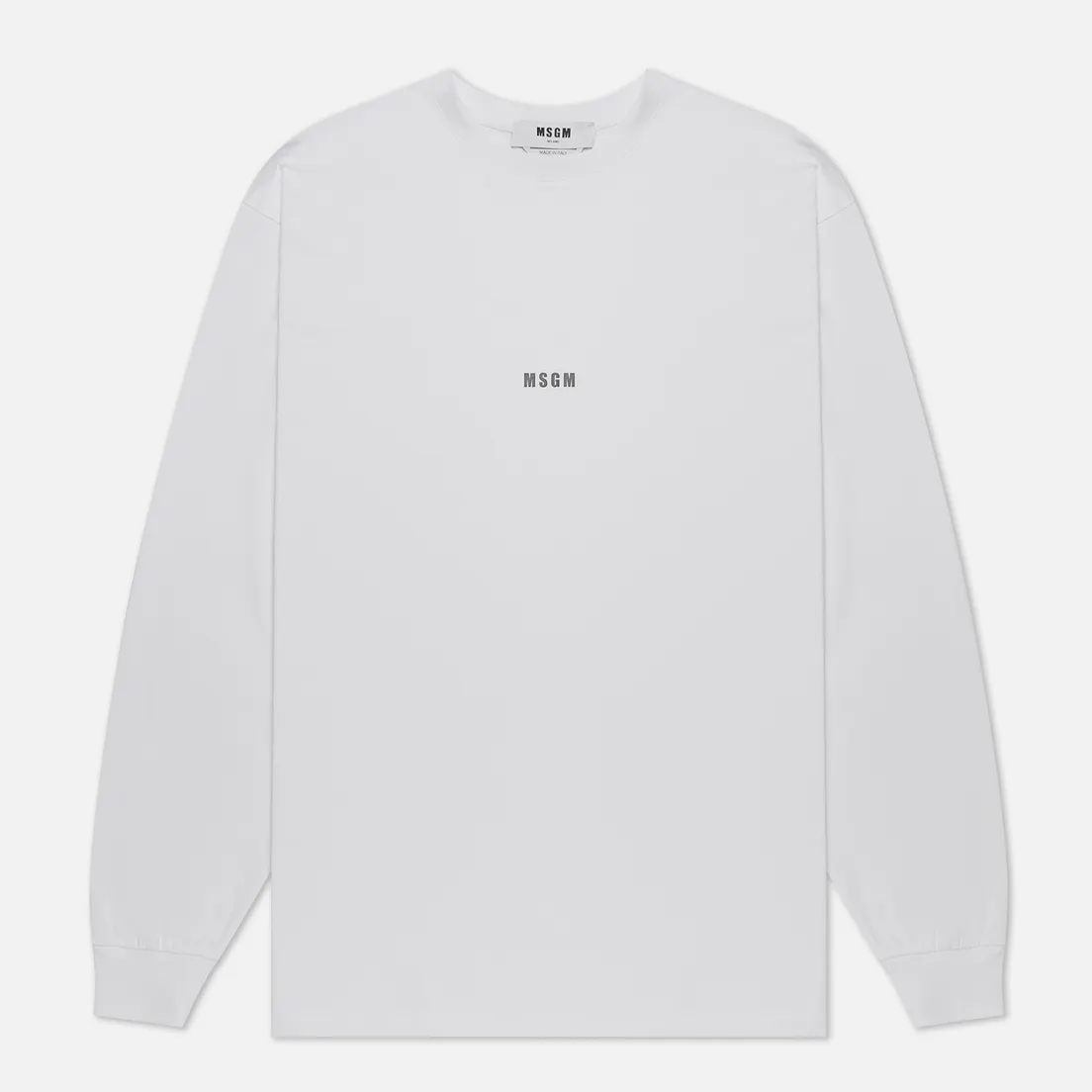 MSGM Мужской лонгслив Micro Logo Crew Neck