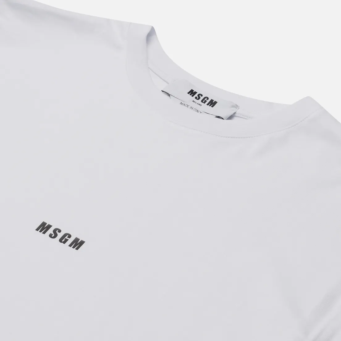 MSGM Мужской лонгслив Micro Logo Crew Neck