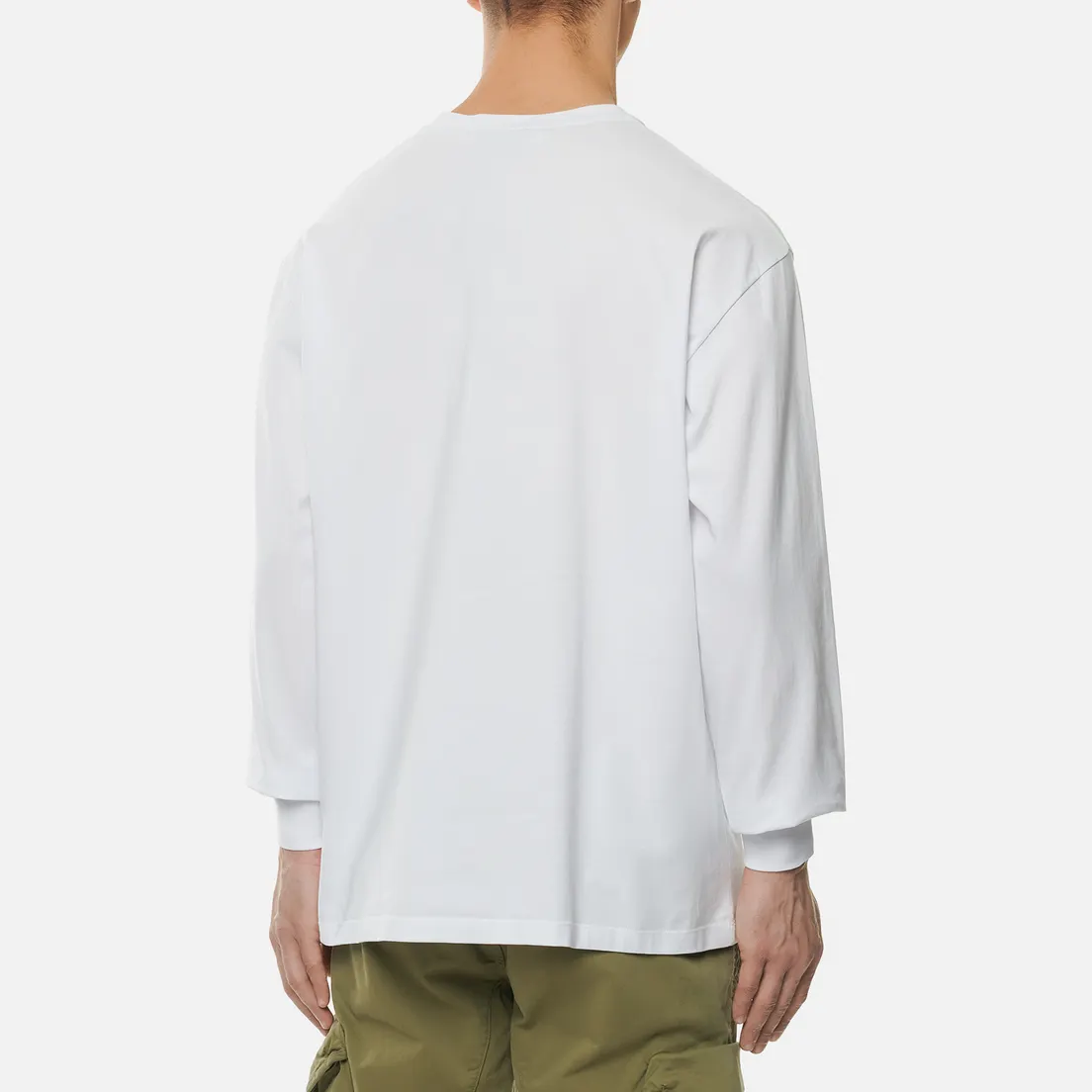 MSGM Мужской лонгслив Micro Logo Crew Neck