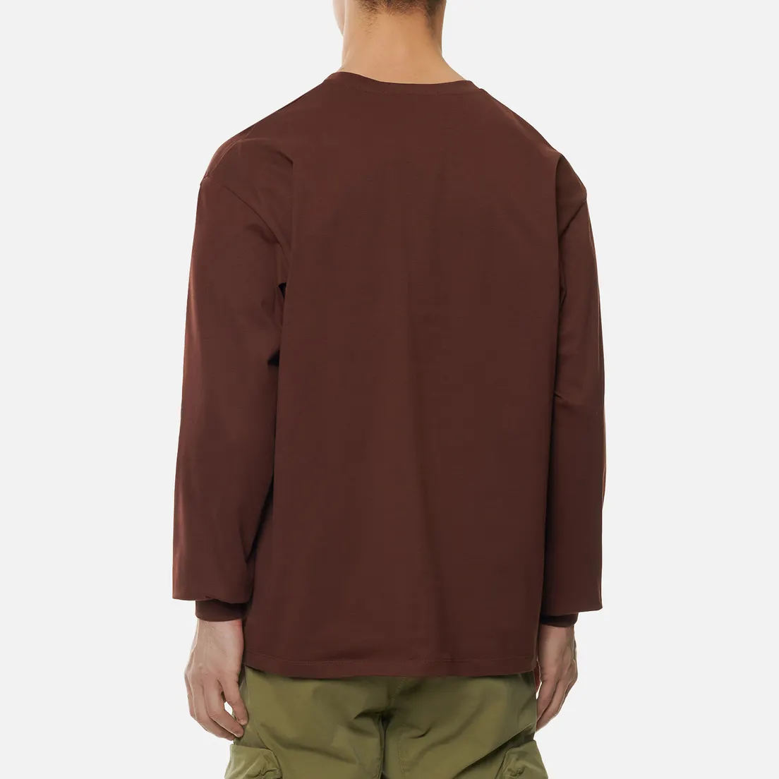 MSGM Мужской лонгслив Micro Logo Crew Neck