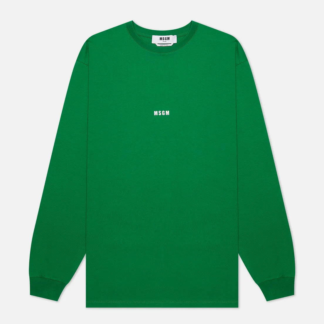 MSGM Мужской лонгслив Micro Logo Crew Neck
