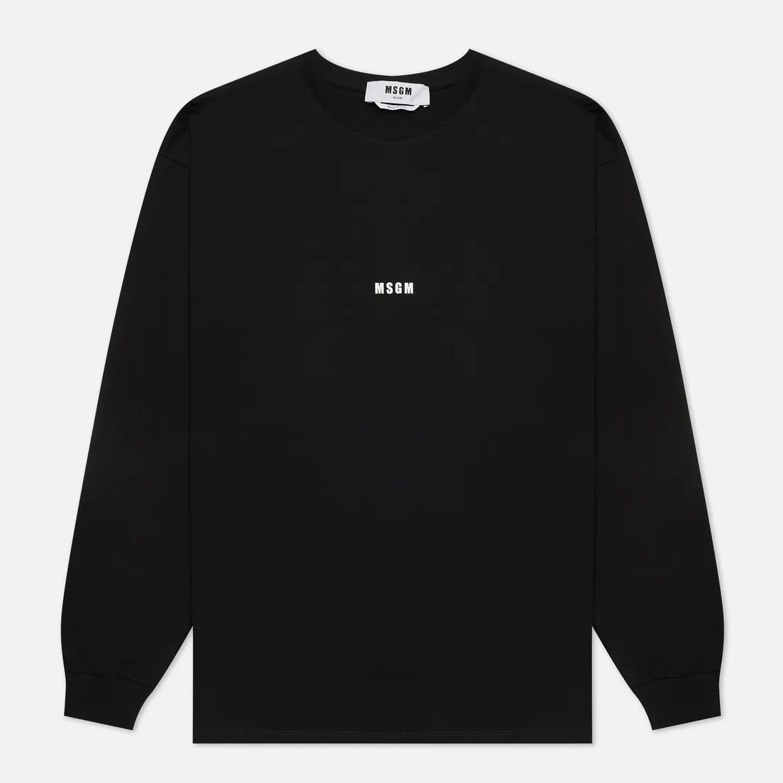 MSGM Мужской лонгслив Micro Logo Crew Neck