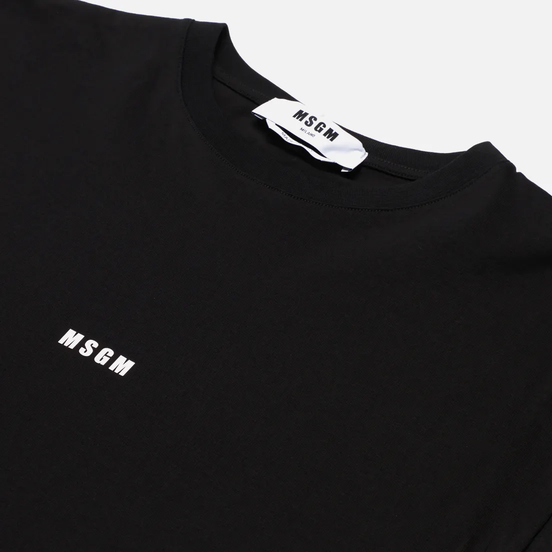 MSGM Мужской лонгслив Micro Logo Crew Neck