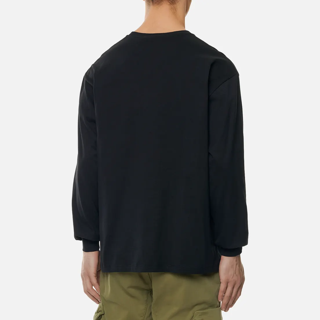 MSGM Мужской лонгслив Micro Logo Crew Neck