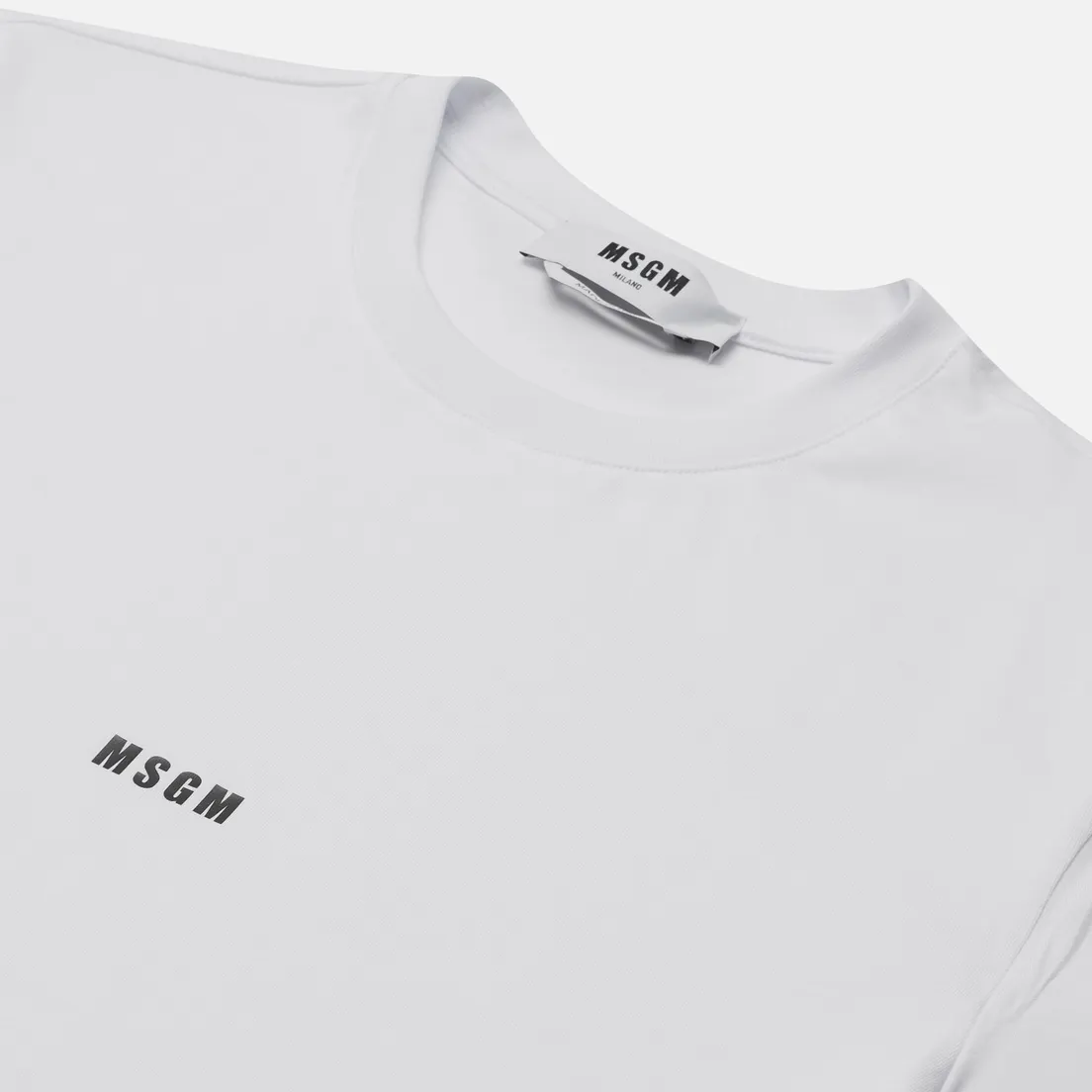 MSGM Мужская футболка Micro Logo Crew Neck