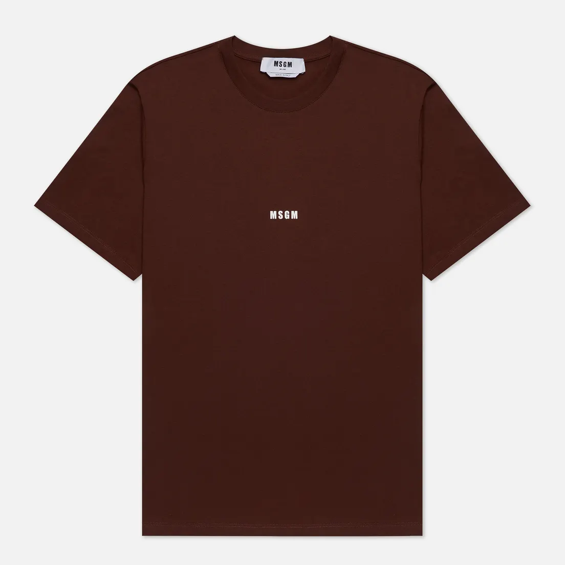 MSGM Мужская футболка Micro Logo Crew Neck