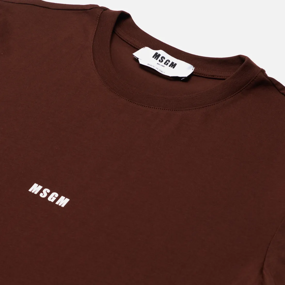 MSGM Мужская футболка Micro Logo Crew Neck