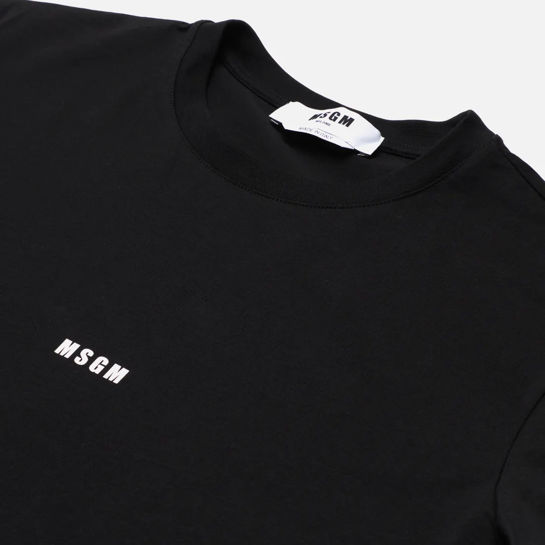 MSGM Мужская футболка Micro Logo Crew Neck
