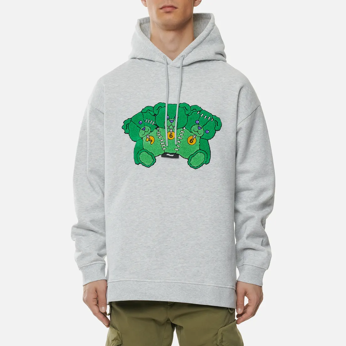 MSGM Мужская толстовка Patch Hooded
