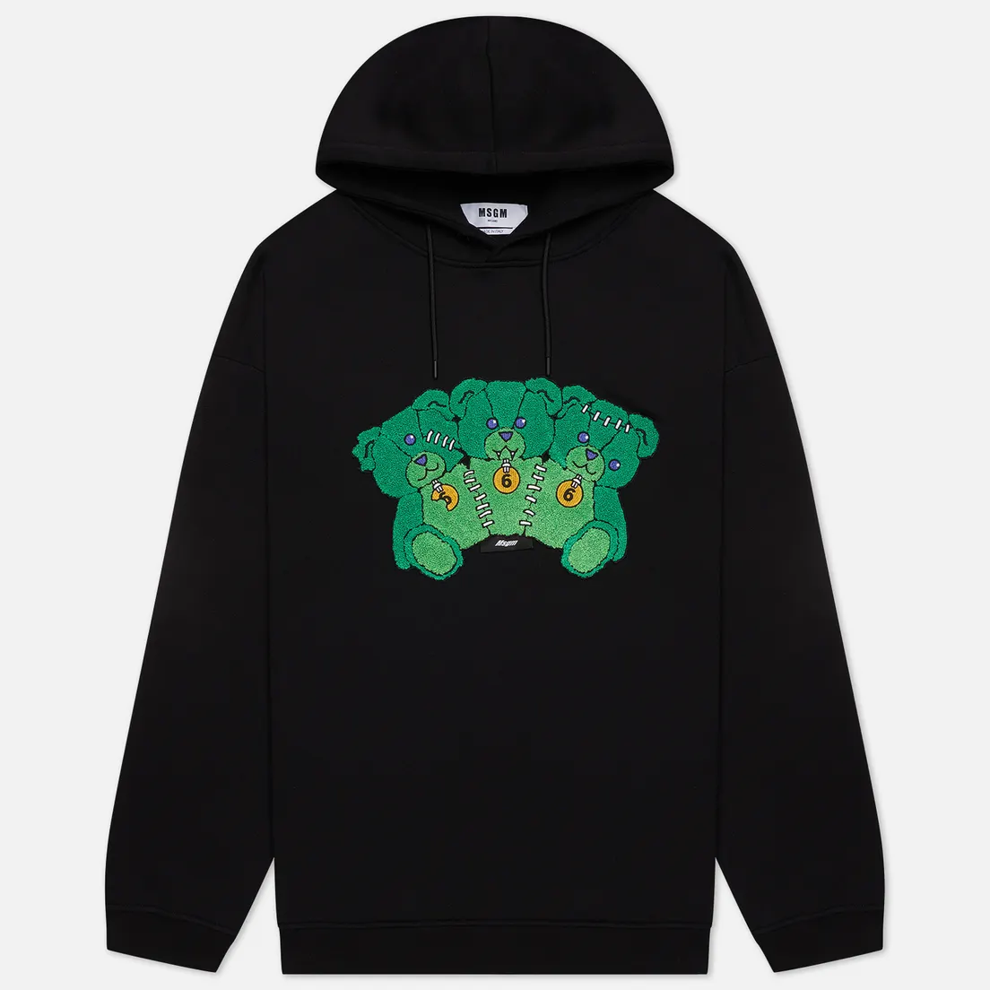 MSGM Мужская толстовка Patch Hooded