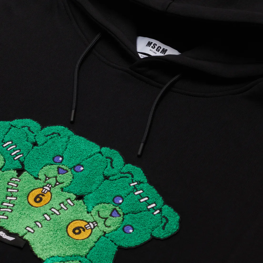 MSGM Мужская толстовка Patch Hooded
