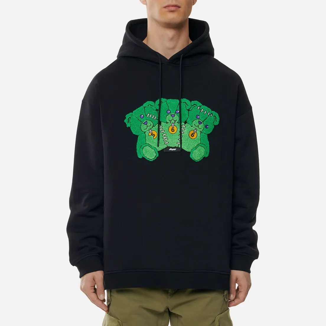 MSGM Мужская толстовка Patch Hooded