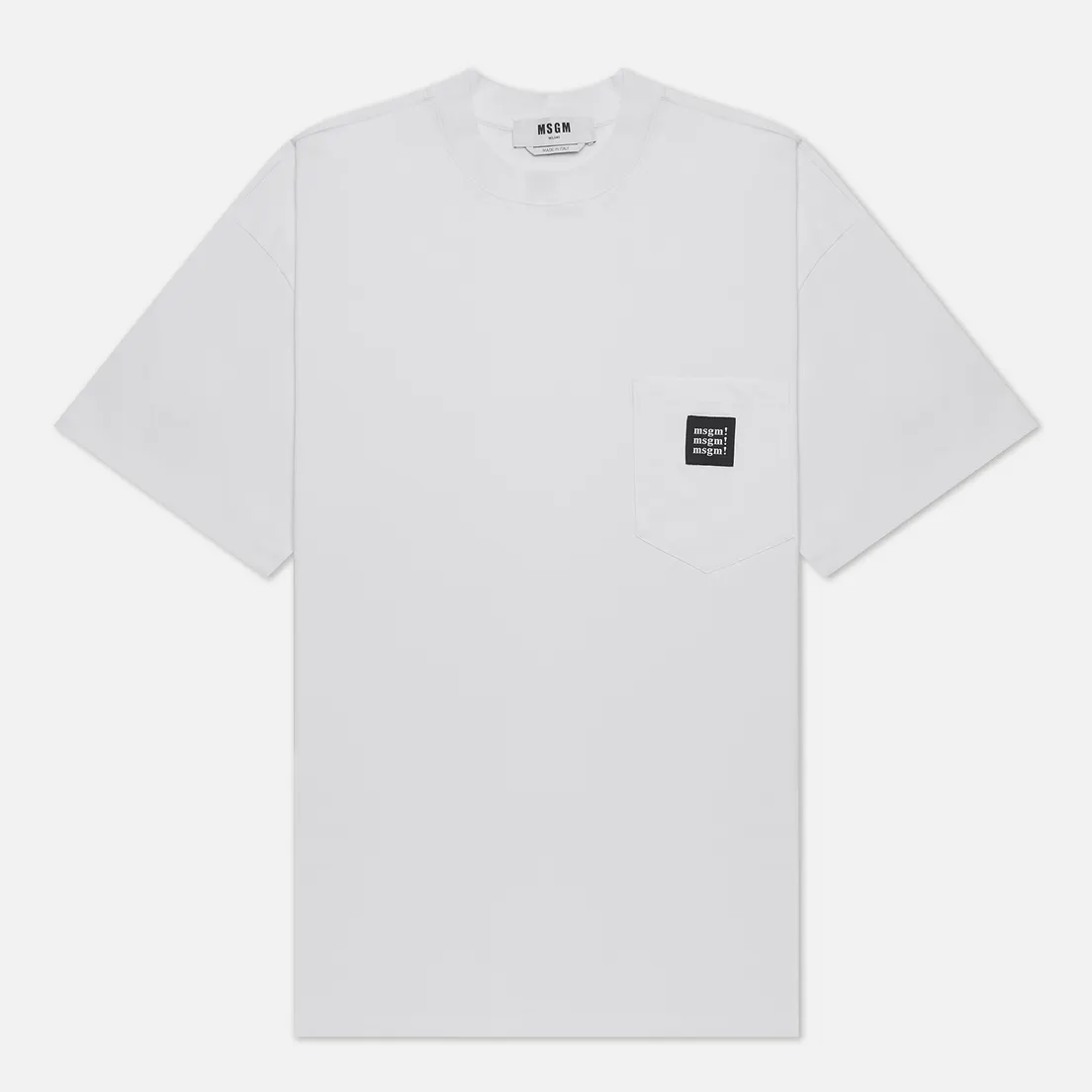 MSGM Мужская футболка Label Pocket