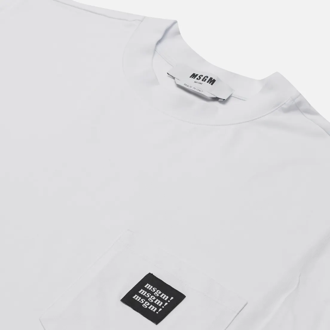 MSGM Мужская футболка Label Pocket
