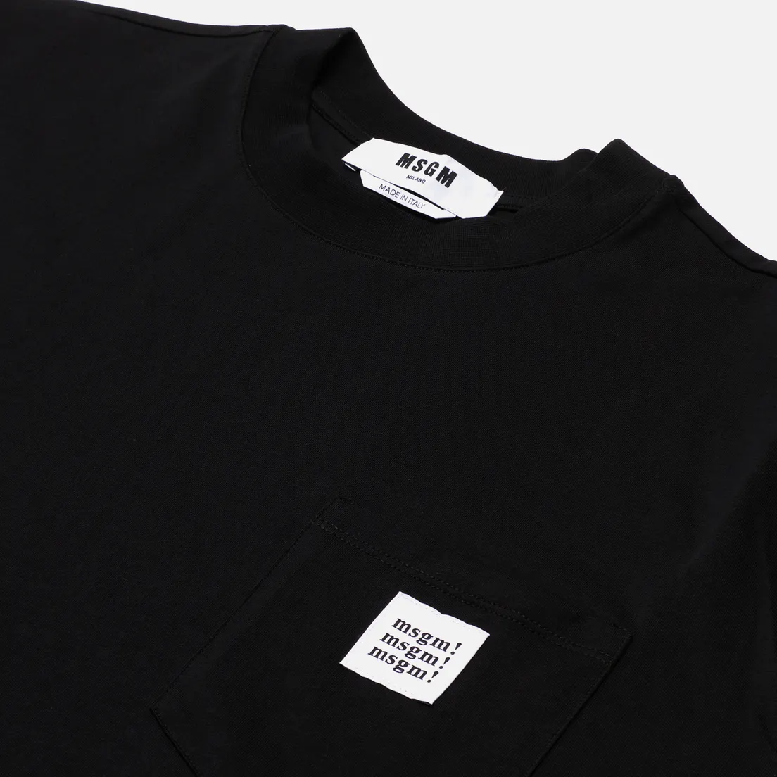 MSGM Мужская футболка Label Pocket