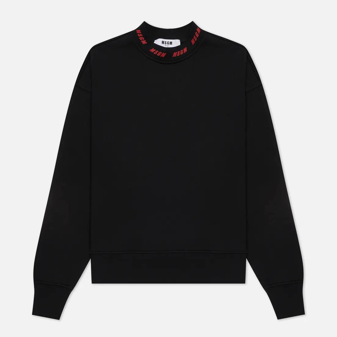 MSGM Мужская толстовка Logo Print Scoop Neck