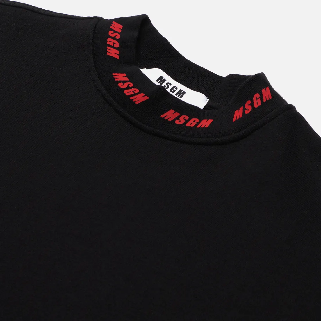 MSGM Мужская толстовка Logo Print Scoop Neck