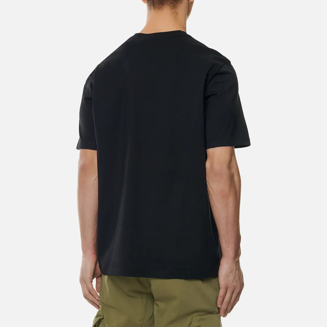 MSGM Мужская футболка Paint Brushed Logo Crew Neck