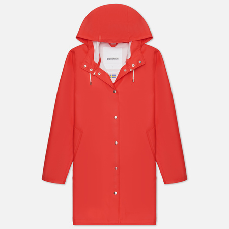 Женская куртка дождевик Stutterheim Mosebacke, цвет красный, размер S
