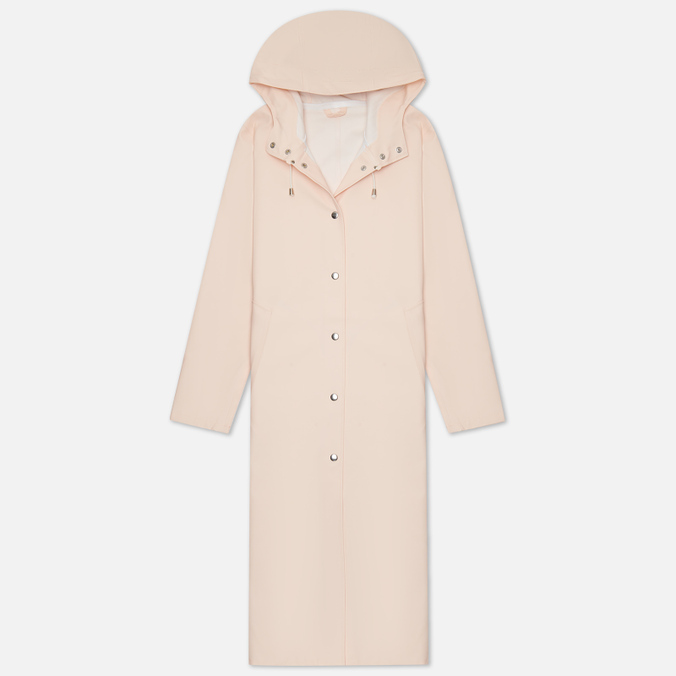 Женская куртка дождевик Stutterheim Mosebacke Long, цвет розовый