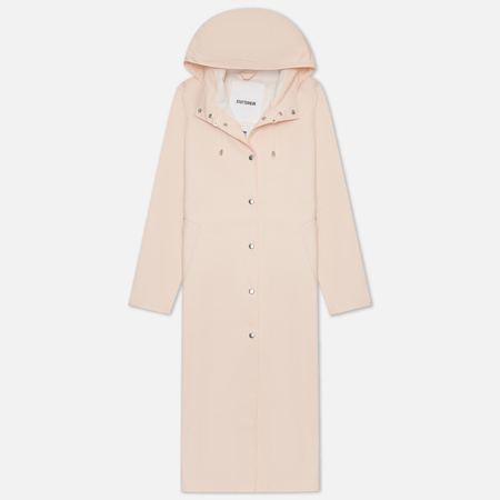 Женская куртка дождевик Stutterheim Mosebacke Long Print, цвет розовый, размер M