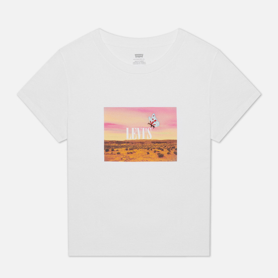 Женская футболка Levi's Orange Tab Butterfly White