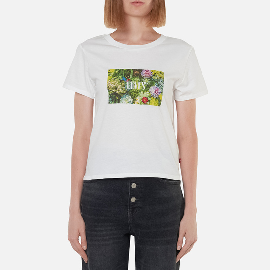Женская футболка Levi's Graphic Surf Fun Photo Hummingbird White