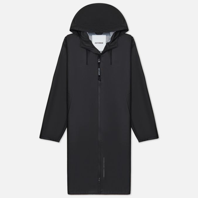 Мужская куртка дождевик Stutterheim Camden Lightweight, цвет чёрный