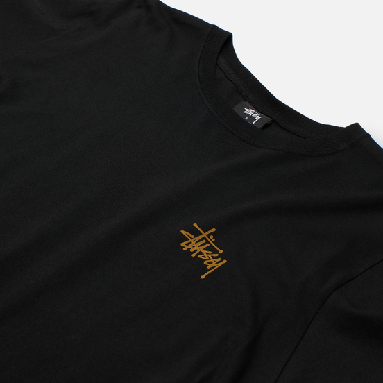 Женский лонгслив Stussy Basic Stussy Pigment Dyed Black