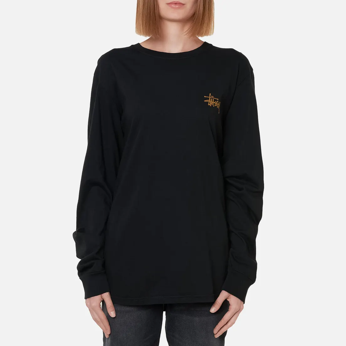 Stussy Женский лонгслив Basic Stussy Pigment Dyed